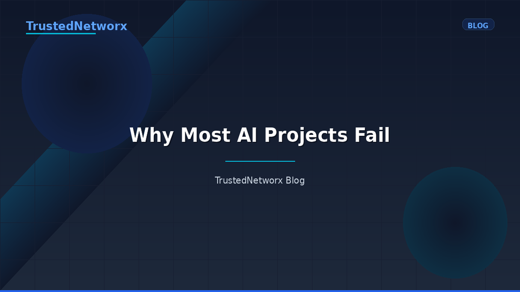 Why Most AI Projects Fail — and the Three Fixes That Change the Odds